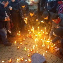 Митинг по погибшим в Кемерово в Белгороде