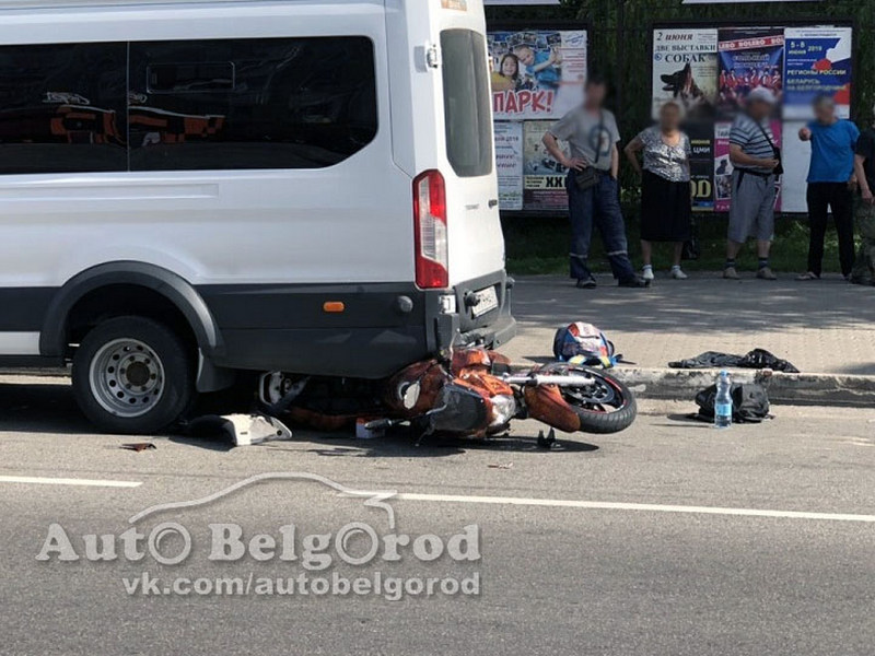 В Белгороде мотоциклист сбил пешехода