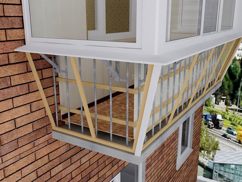Этапы остекления балконов