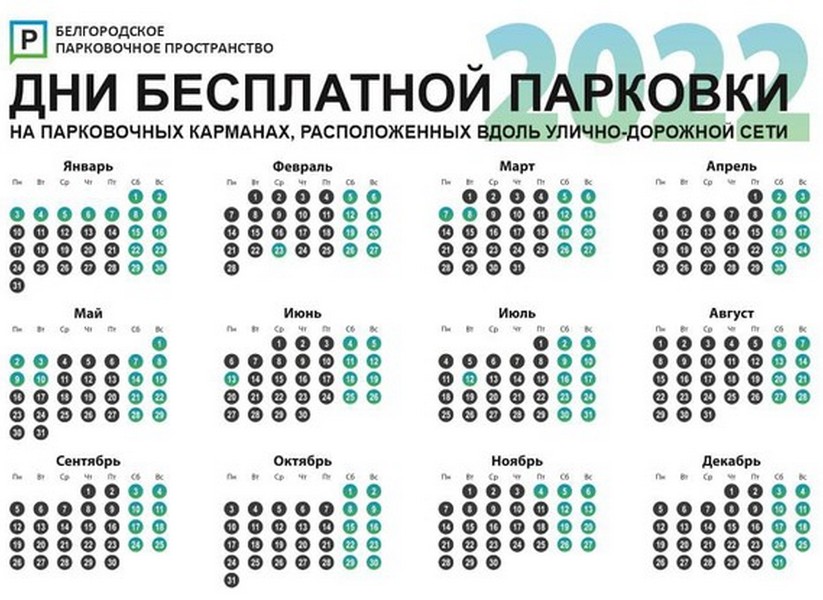 Парковки в Белгороде будут бесплатными 120 дней