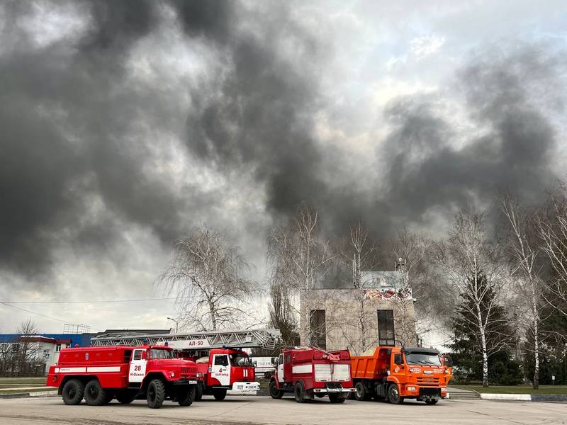 Пожар на нефтебазе в Белгороде локализован