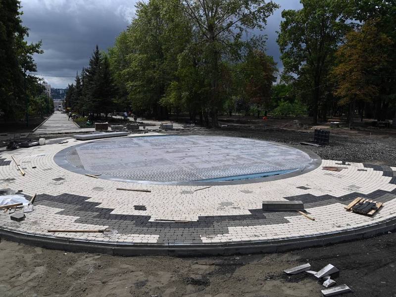 Новый фонтан в Белгороде готовят к запуску
