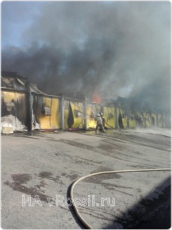 В Белгородской области произошел пожар на птицефабрике