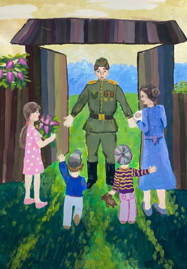 Живой! Победа в глазах родных.