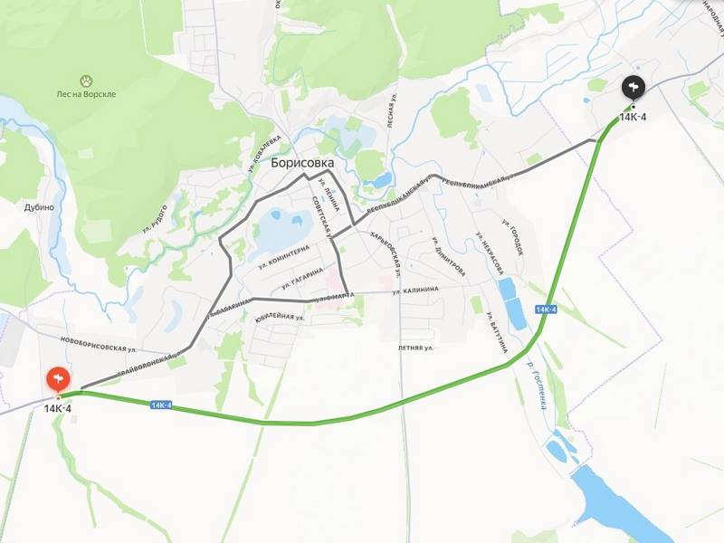 Дорогу под Белгородом перекрыли