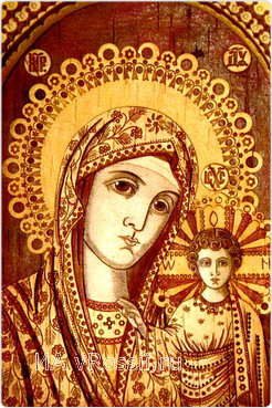 На выставке представлена уникальная коллекция берестяных икон 