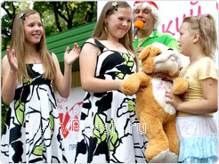 Под громкие аплодисменты девочки вручили приз маленькой липчанке Кристине Азовцевой