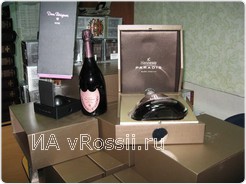 Элитный коньяк известных марок: Dom Perignon, Hennessy Paradis